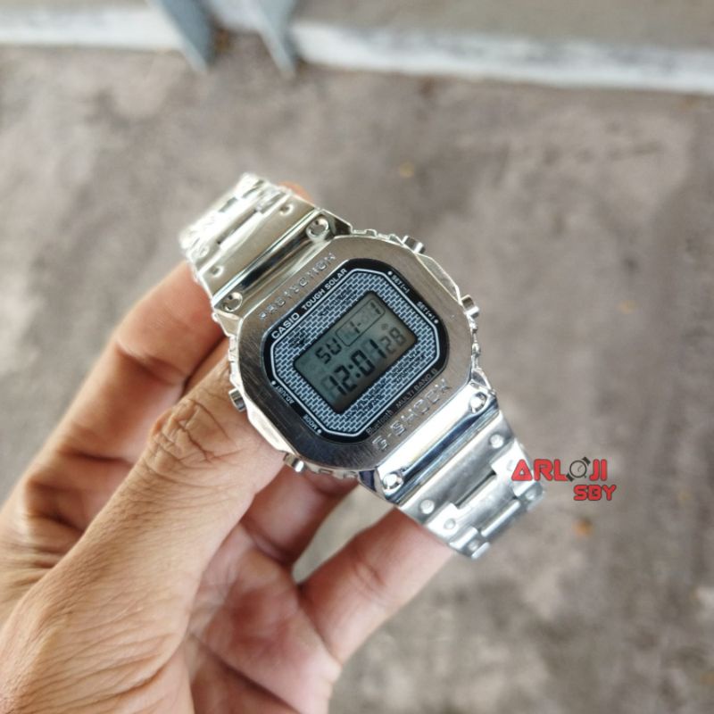 JAM TANGAN PRIA G SHOCK MONSTER RANTAI STELL  B5 PLUS BOX