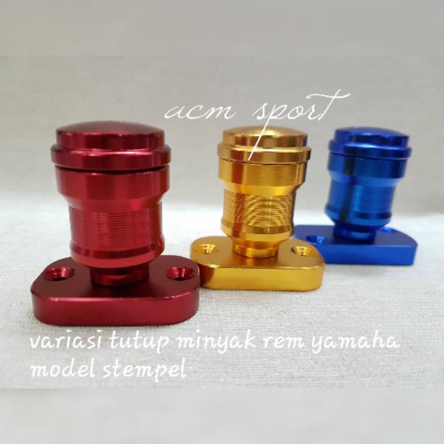 VARIASI TUTUP MINYAK REM MODEL STEMPEL CNC YAMAHA NMAX-AEROX-LEXI-FINO-MIO-XEON-SOUL DLL UNIVERSAL