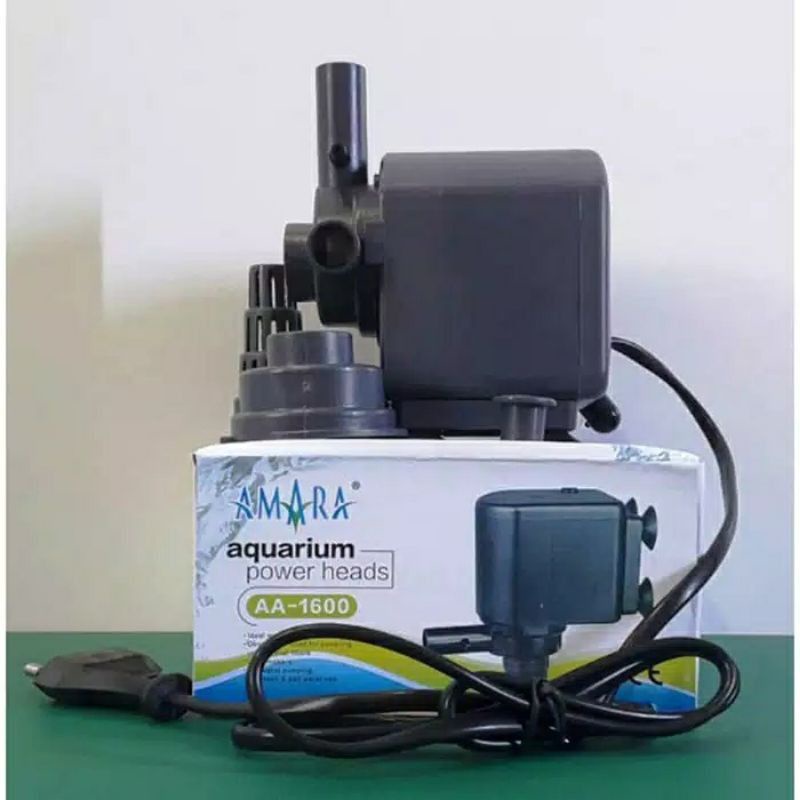 Mesin Pompa Water Pump Power Head Filter Aquarium Kolam Amara AA 1600