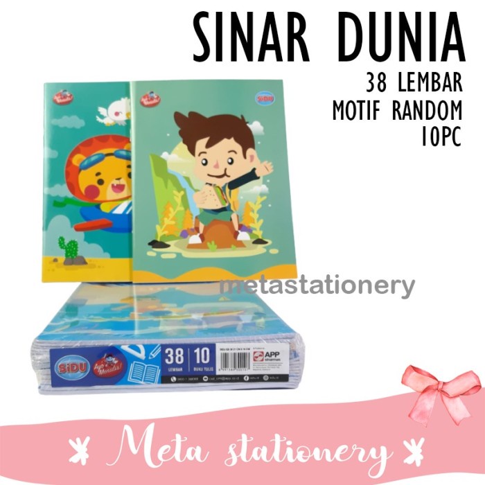 

Cuci Gudang Buku Tulis Garis Dua Sinar Dunia 38 Lembar 1Pack ( 10Pc ) Trendi