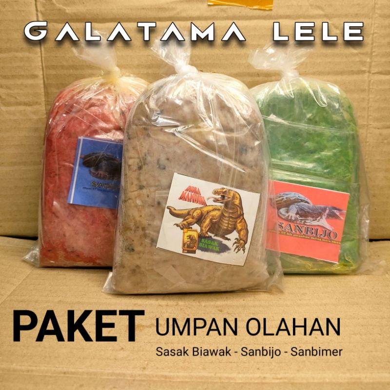PAKET UMPAN OLAHAN GALATAMA LELE DAGING BIAWAK