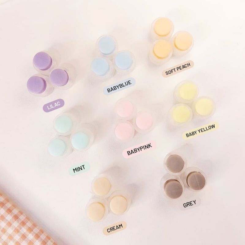 10pcs Stopper knop ice mini pastel dan solid stopper kecil 14mm