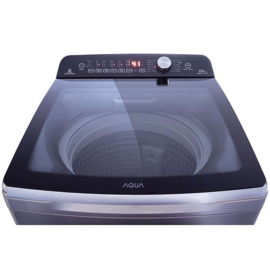 MESIN CUCI 1 TABUNG AQUA AQW-1201678QD TOP LOADING INVERTER 12 KG