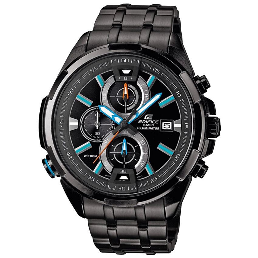 Casio Edifice EFR-536BK-1A9VDF Strap Stainless Steel - Jam Tangan Pria