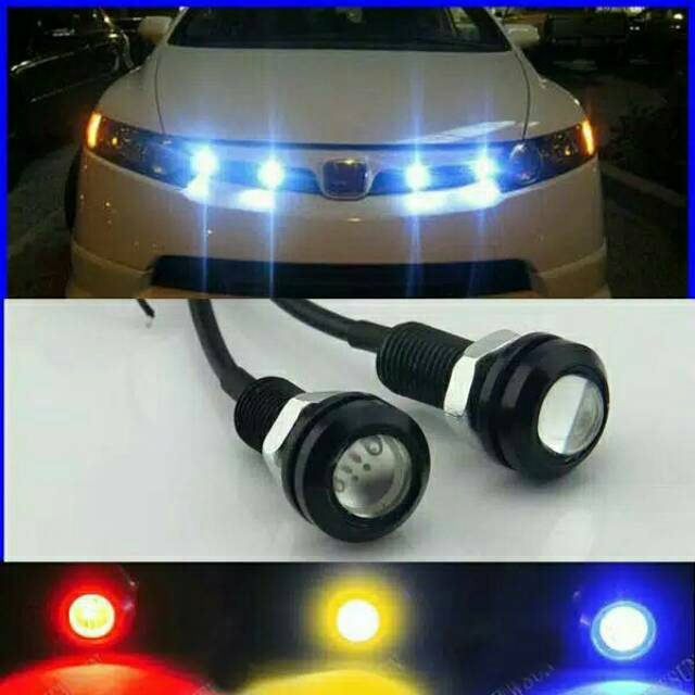 Lampu Mata Elang Eagle Eyes + Breket Universal Semua Motor