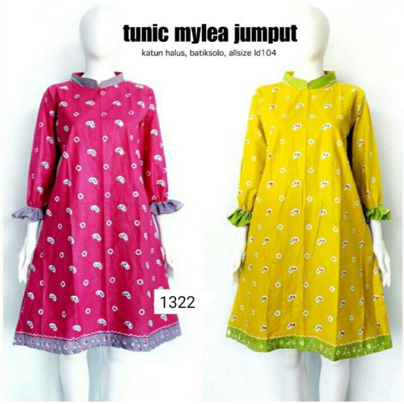 TUNIK MYLEA JUMPUT BATIK KONDANGAN SERAGAMAN MODERN KEKINIAN MURAH PESTA