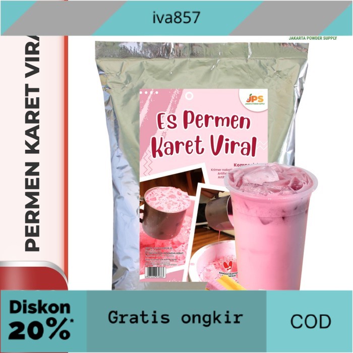 

PROMO Bubuk JPS Rasa Permen Karet Viral Plain 1 Kg GRATIS ONGKIR