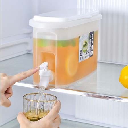 ONLYONE12 Dispenser Air Minum 3.5 Liter Bisa Masuk Kulkas / Dispenser Air Minum BIsa Dibawa Kemana Mana / Dispenser Jus Infused Water / Dispenser Tempat Air Dingin Dispenser Air Mini