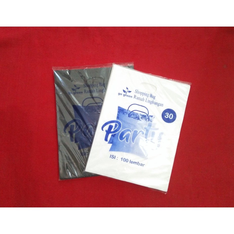 [100 pcs] PLASTIK HD PLONG PUTIH 20x30