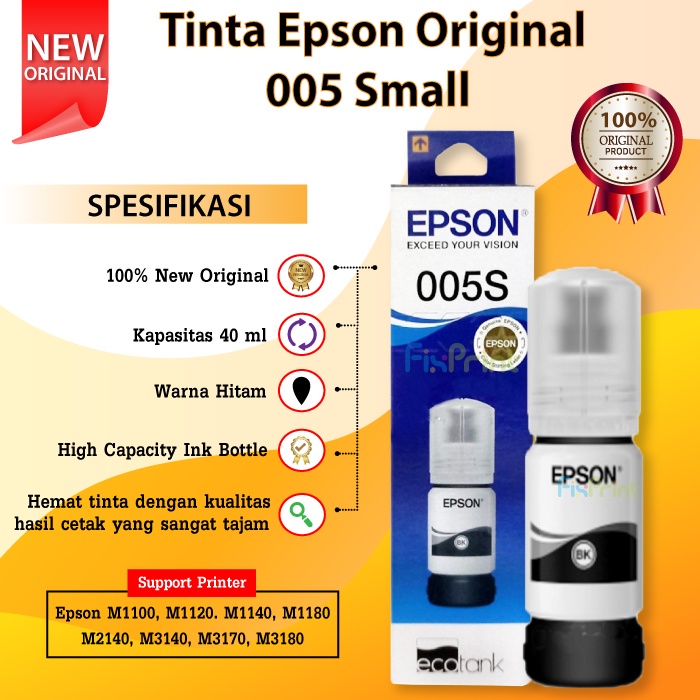 Tinta Epson 005 Small 005s Printer M1100 M1120 M1140 M1180 M2140 M3140
