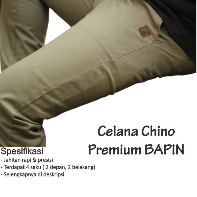 Celana Chino Original BAPIN-Khaki