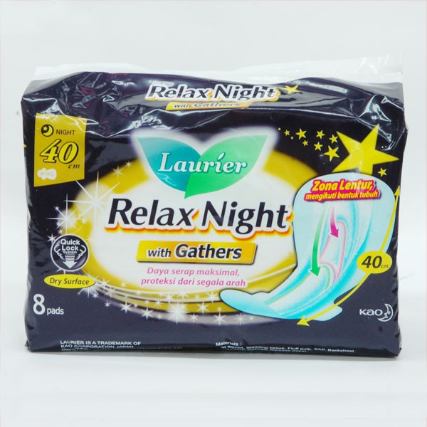 Laurier Relax Night With Gather 40 Cm 8'S