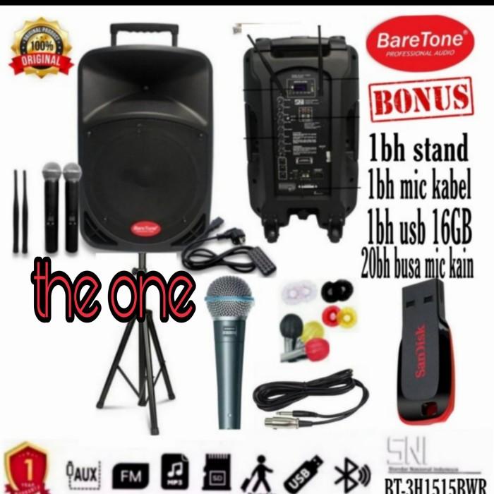 Speaker Portable Wireless Baretone Bt3H1515Bwr Bt3H 1515Bwr 15Inch