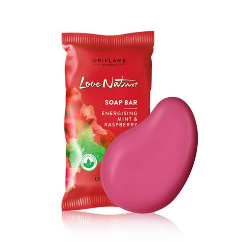Love Nature Soap Bar Energising Mint & Raspberry
