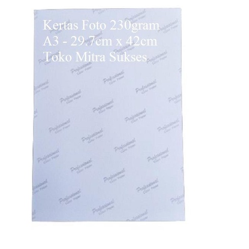 

✳ Kertas Foto Professional Glossy A3 230gram ♥