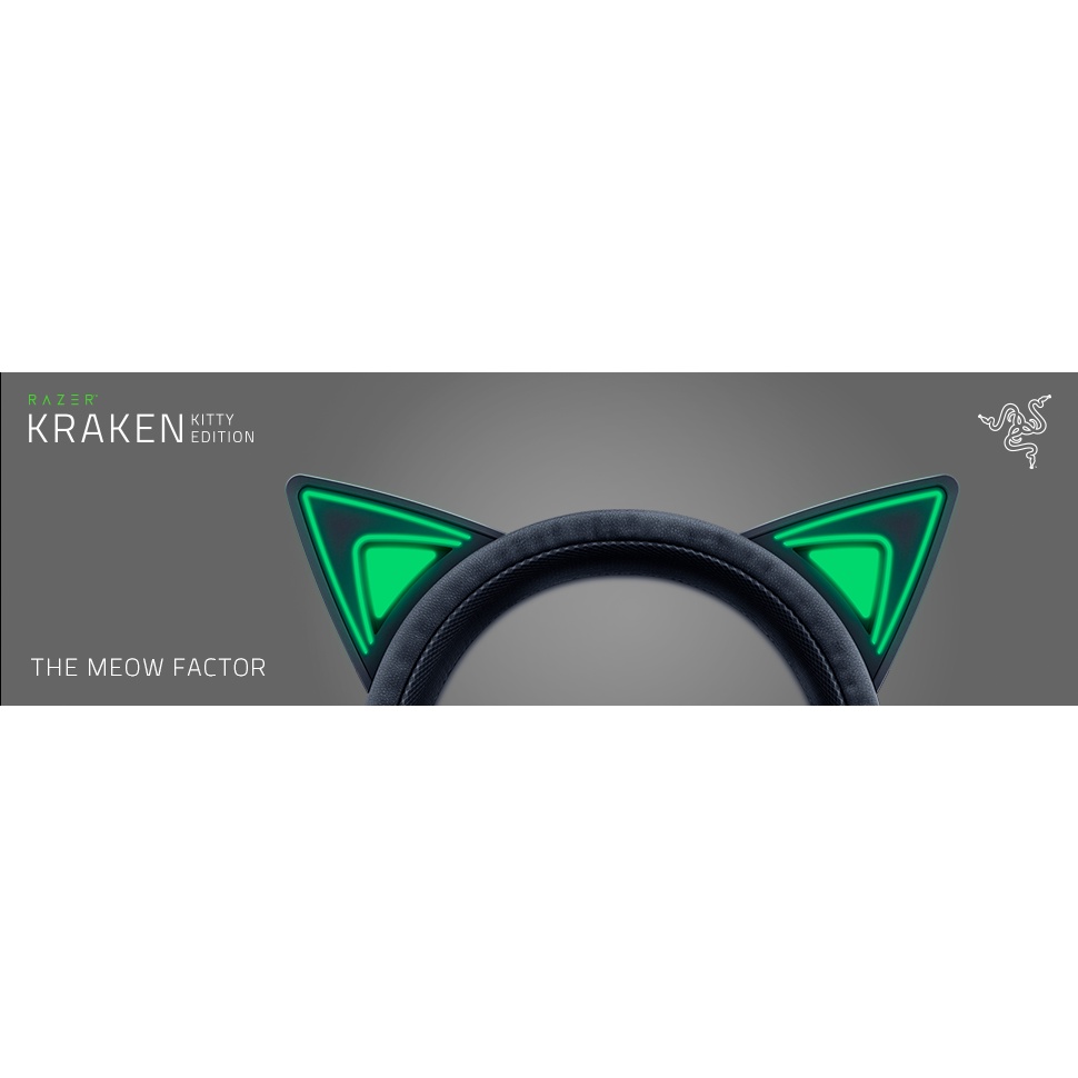 Razer Kraken Kitty Edition - Gaming Headset - Hitam