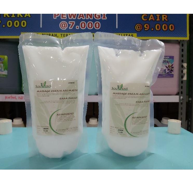 ☃ MASSAGE KRIM CREAM REFLEKSI PIJAT URUT SPA SALON JASMINE 1KG - PREMIUM BPOM ✥