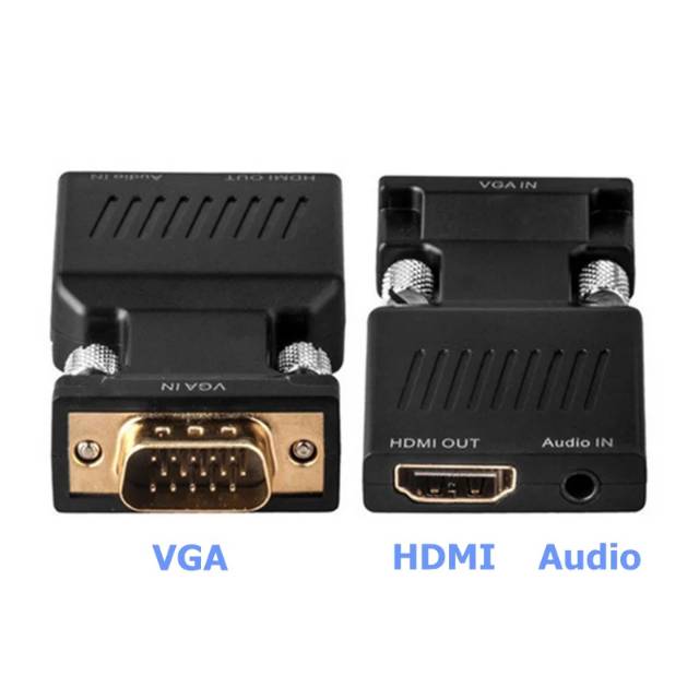 KONVERTER VGA MALE TO HDMI FEMALE DONGLE