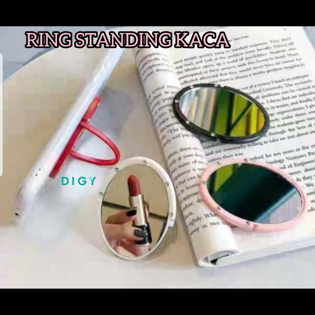 Ring standing holder  kaca/ mirror Phone Stand/ Stand HP