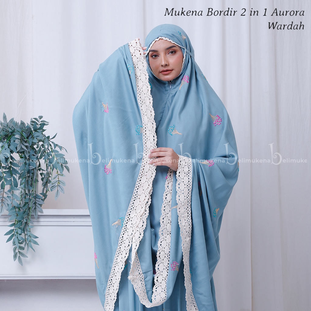 Mukena Dewasa Rayon Bordir 2in1 Aurora