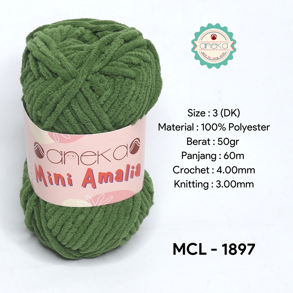 Benang Rajut Mini Amalia / Small Chenille Yarn - 1897