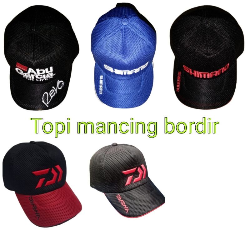 topi mancing bordir topi mancing topi pancing topi pria wanita