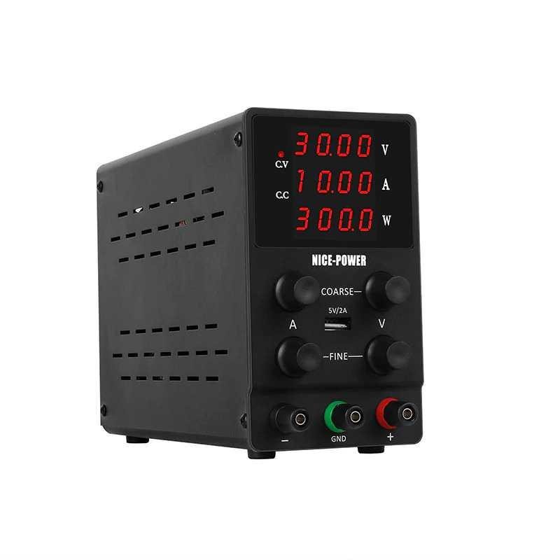 NICE-POWER Adjustable DC Power Supply 30V 10A - SPS3010 - Black