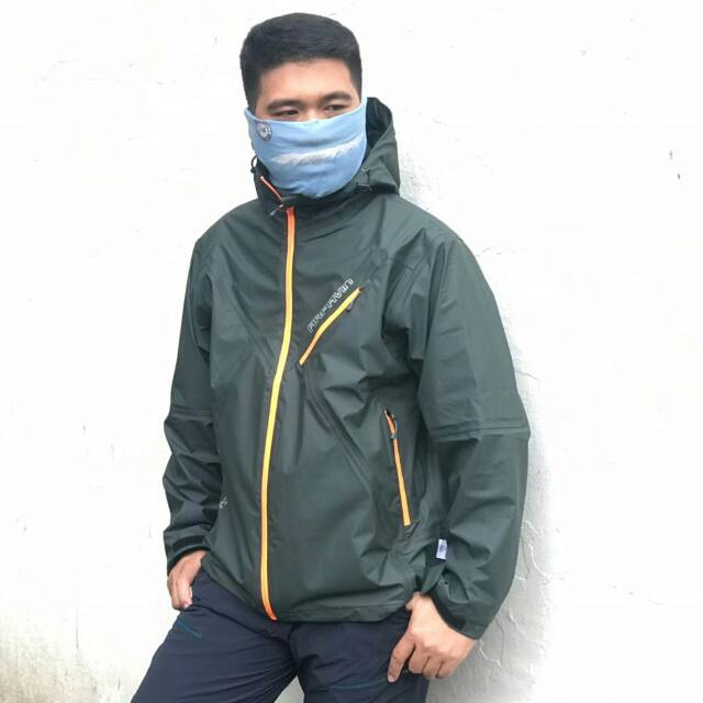 Jaket gunung outdoor arfavin waterproof windbraker breathable inner jaring