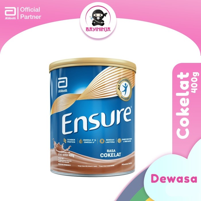 

ENSURE Susu Rendah Laktosa Coklat 400g 400 g