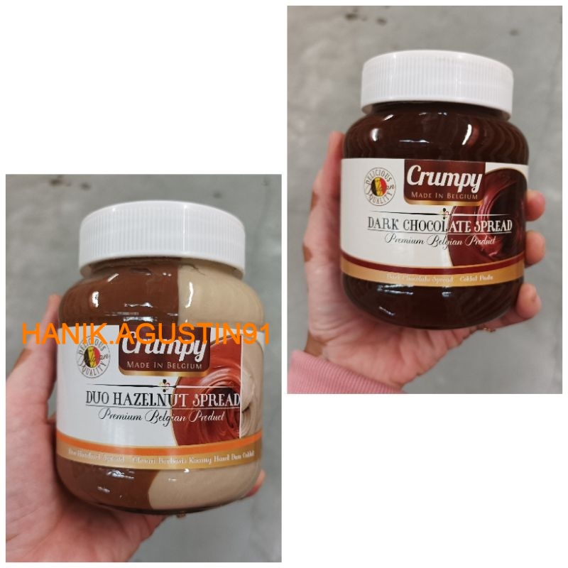 

Crumpy Selai Dark Chocolate 400 gr / Crumpy Duo Selai Cokelat & Hazelnut 400 gr