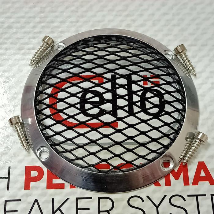 Grill Tutup Midrange 3.5inch Cello TG9-HC9 Peerless TC9 plus Baut L Kualitas Terbaik