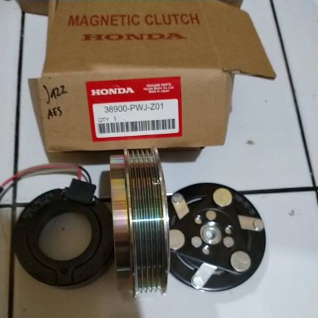 Puli pulley kompresor ac mobil jazz Maknet klet magnet magnit clutch city atau jazz lama japan