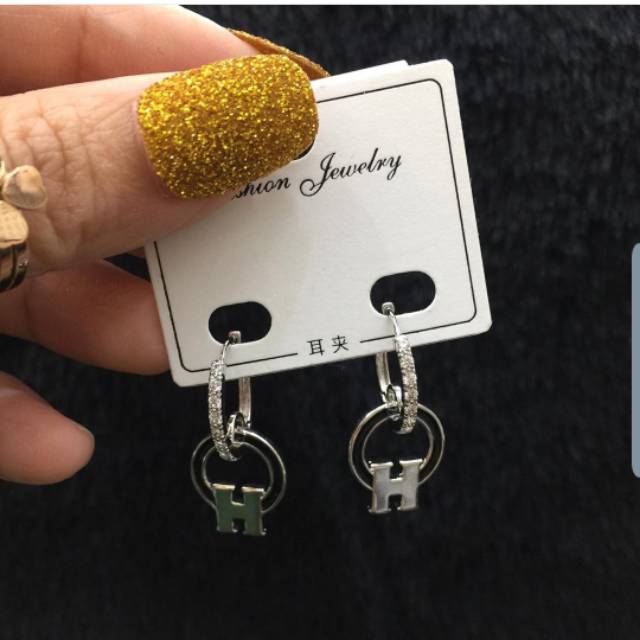 Anting Silver925 Full mata anting silver Anti Karat anti alergi anting premium berlian kilap N-15