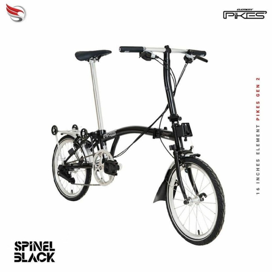 Sepeda Trifold Element Pikes Spinnel Black