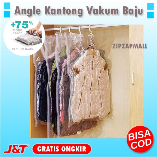 Angle Kantong Vakum Baju Vacuum Plastik Vacum Baju Travel Kantong Vakum Bag Pakaian Travel Murah Ori