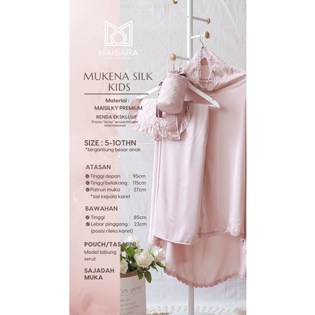 TERGEMES!! Mukena Anak Silk  Maisara Premium-3