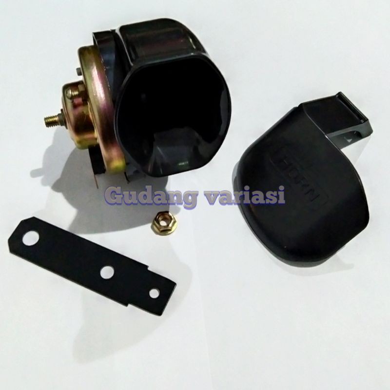 KLAKSON KEONG SINGLE HORN UNIVERSAL SEMUA MOTOR ( BISA MOBIL )