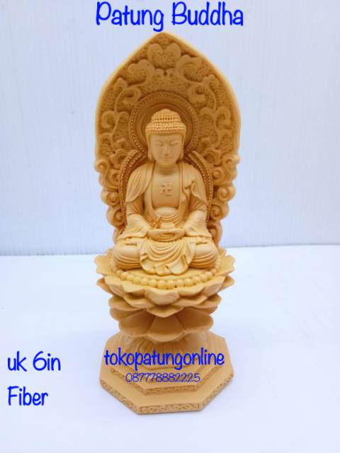 Patung Buddha Fiber 6in Aura