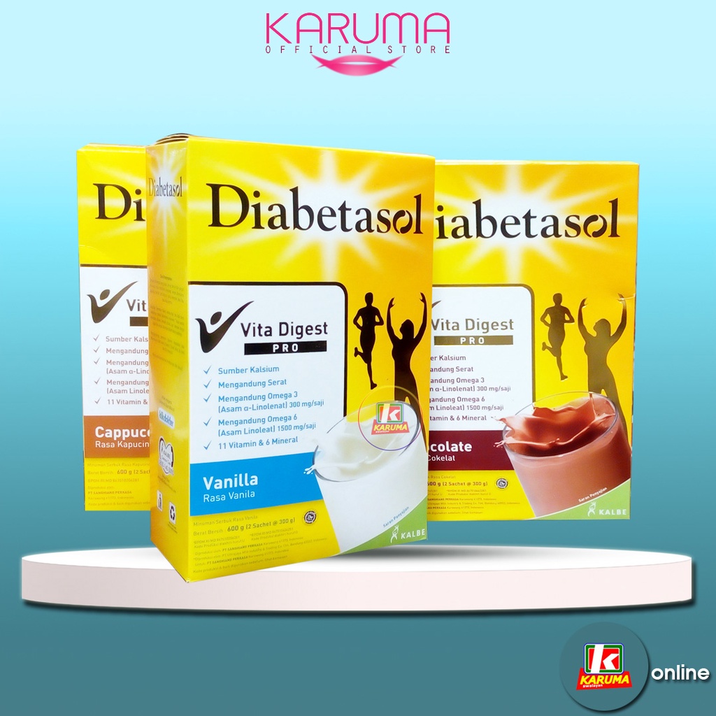 

Susu Diabetasol Vita Digest 570gr | Diabetasol Vita Digest Rasa Vanila Coklat Cappucino