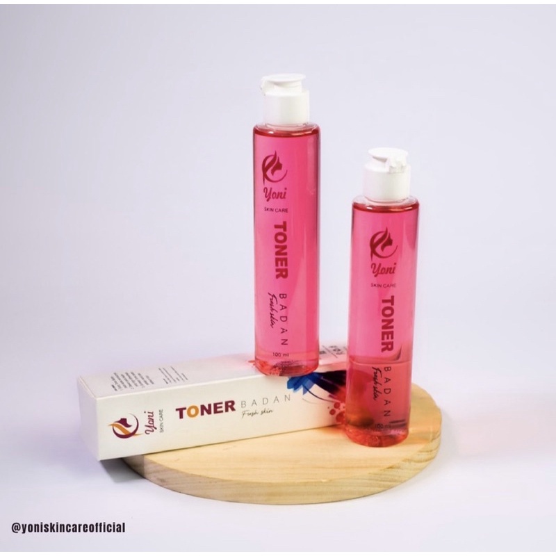 TONER BADAN YONI SKINCARE 100 ml / Toner Badan HALAL &amp; BPOM (Pemutih Badan, Penghilang Bekas Luka)