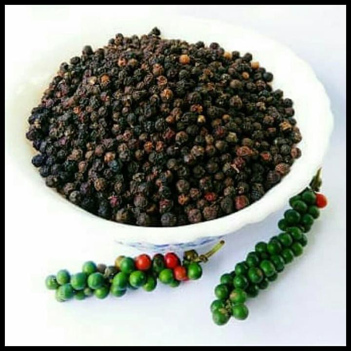 

Lada Hitam Utuh Bersih Berisi 250G/Black Pepper Whole Higienis 250Gram