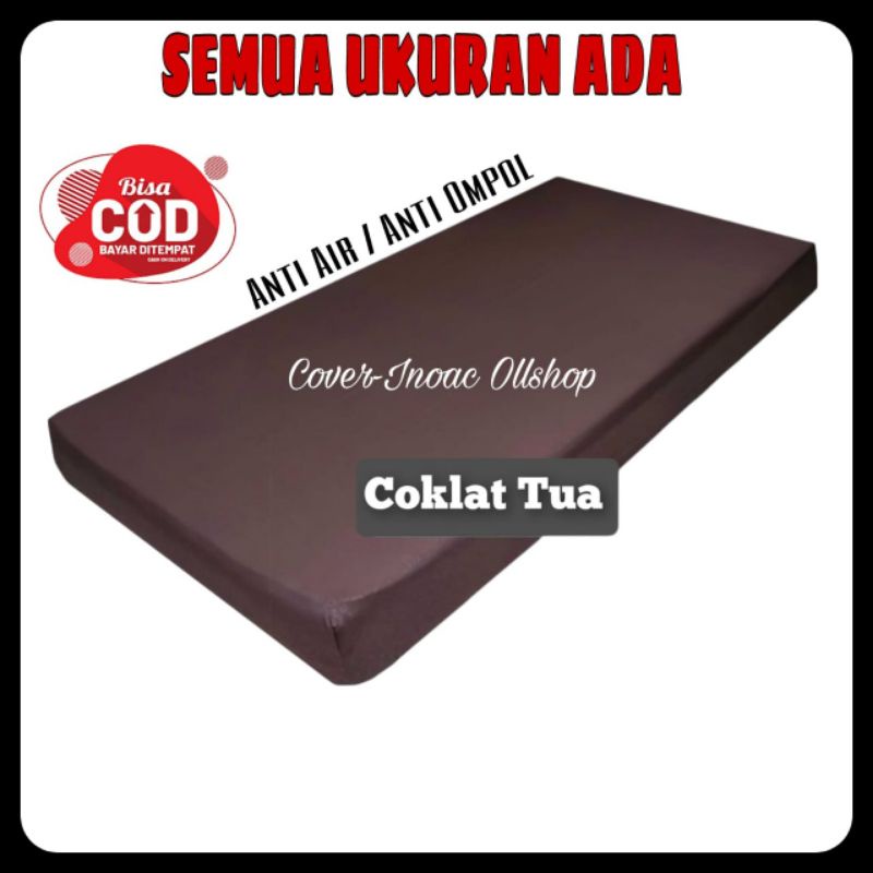 Cover/Sarung kasur busa resleting bahan waterproof oscar/anti air tebal 25&amp;30cm