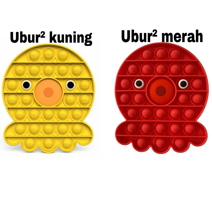 POP IT Fidget Toy mainan untuk penghilang stres pada anak Push bubble toy READY-ubur ubur
