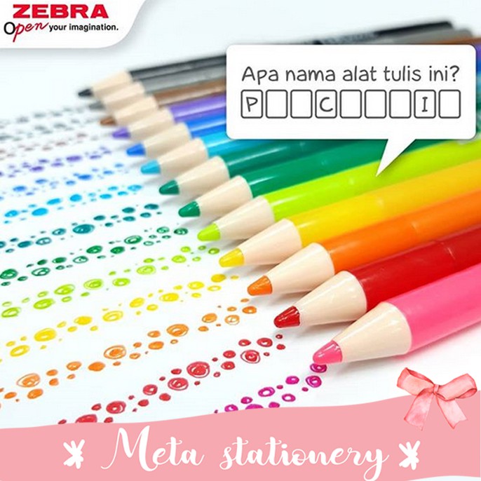 

Pulpen / Pen Penciltic Zebra Fineliner 0.4mm