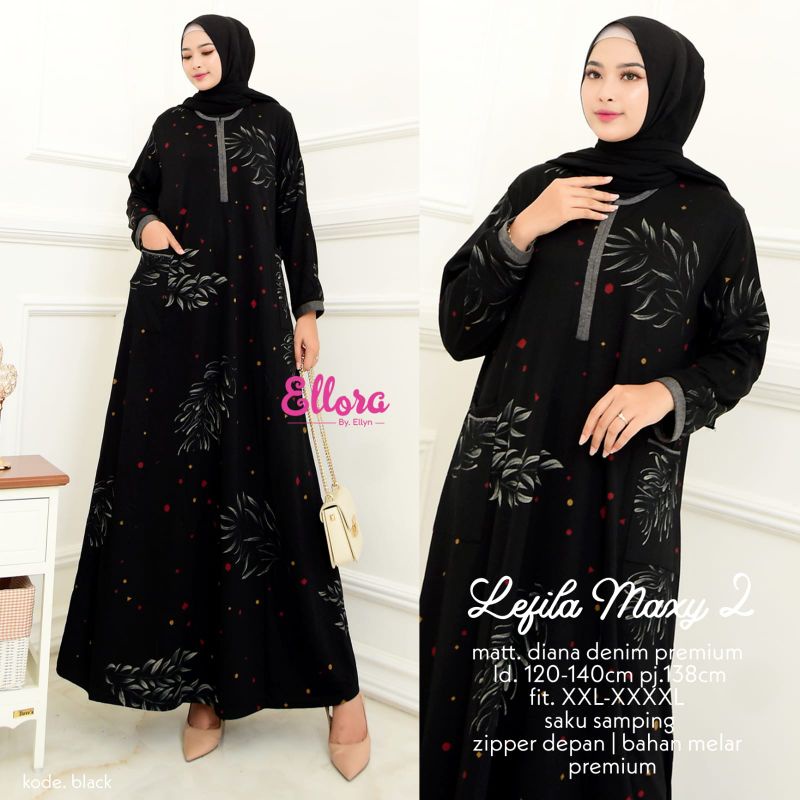 gamis lefila maxy by ellora