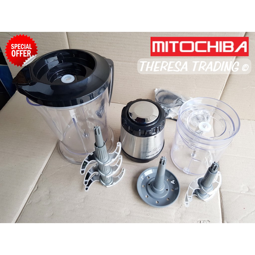 MITOCHIBA MITO FOOD CHOPPER CH 200 ALL IN ONE STAINLESS STEEL TRIPLE BLADE