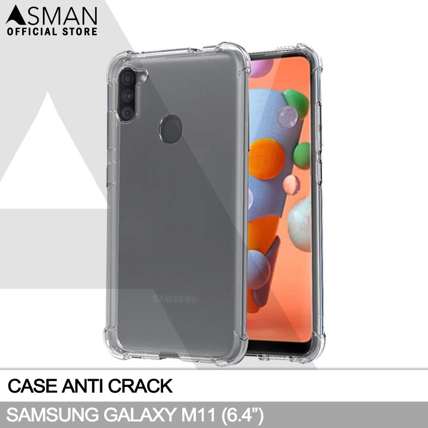 Anti Crack Samsung Galaxy M11 (6.4&quot;) | Softcase Anti Bentur - Clear