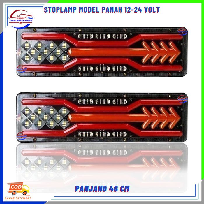 Lampu Led Variasi Rem Sein Stoplamp Stop lamp Running Variasi Belakang Mobil Truk Canter 24 Volt