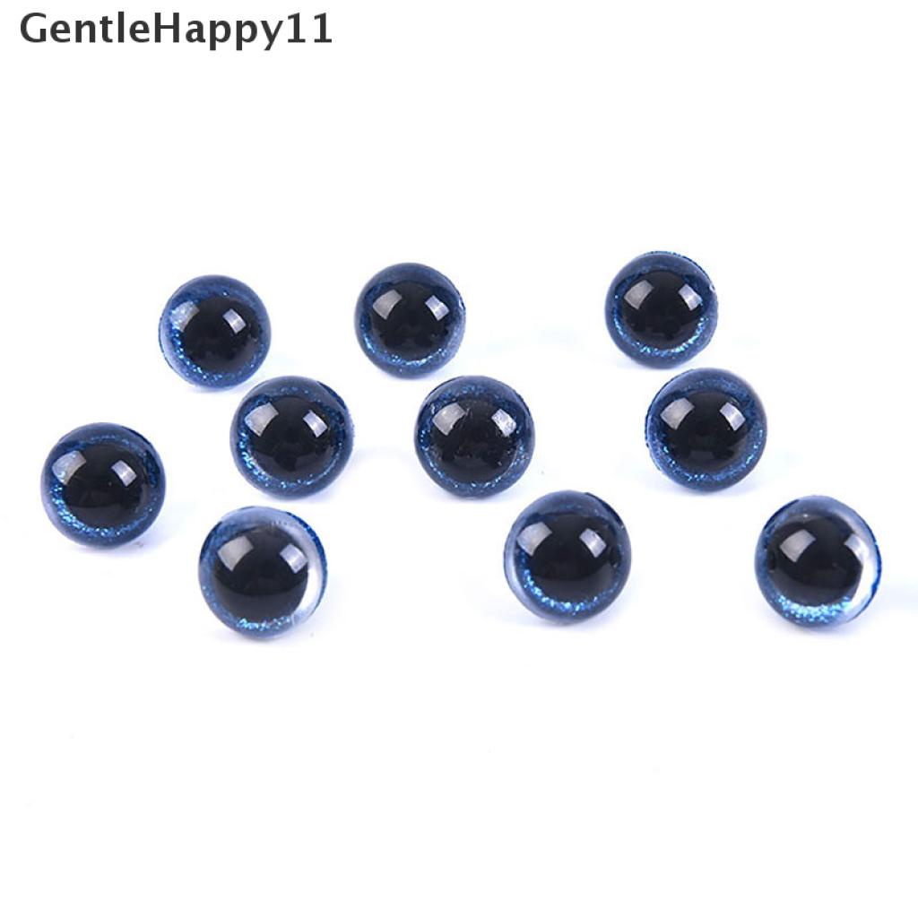 Gentlehappy 10PCS / Set Mata Boneka 3D 20MM Bahan Plastik Untuk Mainan Anak