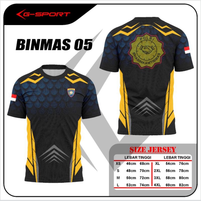 Binmas 05 BAJU KAOS BINMAS #GSPORT MILITARY